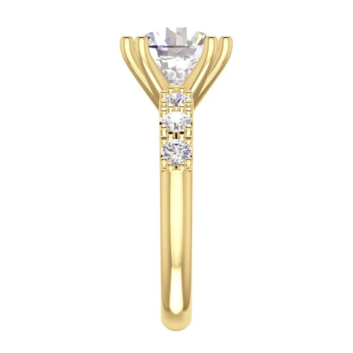 HarryChadEntcom Rings Womens Round Old Cut Natural Earth Mined Diamond Ring 350 Carats White Gold 14K HarryChadEntcom Rings Womens Round Old Cut Natural Earth Mined Diamond Ring 350 Carats White Gold 14K