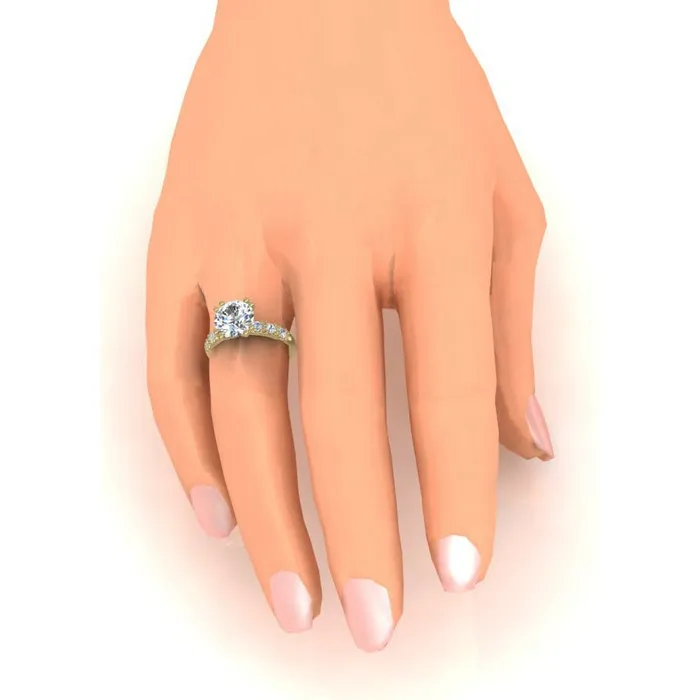 HarryChadEntcom Rings Womens Round Old Cut Natural Earth Mined Diamond Ring 350 Carats White Gold 14K HarryChadEntcom Rings Womens Round Old Cut Natural Earth Mined Diamond Ring 350 Carats White Gold 14K