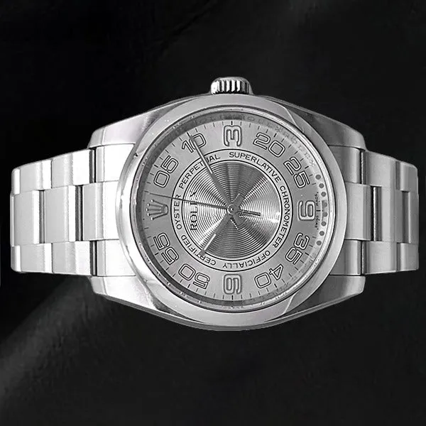 HarryChadEntcom Watches Rolex Oyster Perpetual 36mm 116000 Silver Arabic SS Watch