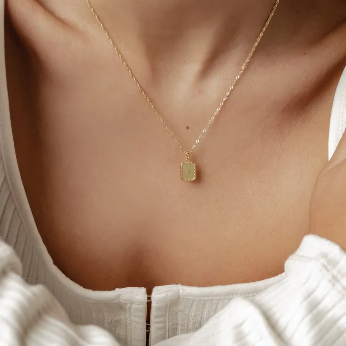 Hey Happiness Necklaces Square Rope Pendant Necklace Sterling Silver Hey Happiness Necklaces Square Rope Pendant Necklace Sterling Silver