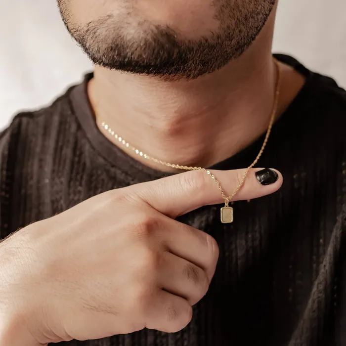 Hey Happiness Necklaces Square Rope Pendant Necklace Sterling Silver Hey Happiness Necklaces Square Rope Pendant Necklace Sterling Silver
