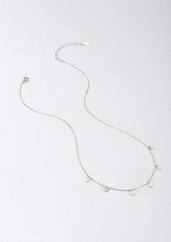 Hey Happiness Textured Coins Sterling Silver Necklace Necklaces Hey Happiness Textured Coins Sterling Silver Necklace Necklaces