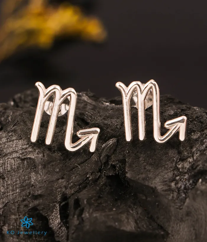Imported Earrings The Scorpio Zodiac Silver Earring