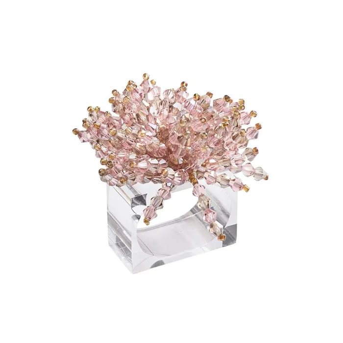 Kim Seybert Rings Kim Seybert Brilliant Napkin Ring in Blush Acrylic 275 x 25 x 25 Kim Seybert Rings Kim Seybert Brilliant Napkin Ring in Blush Acrylic 275 x 25 x 25