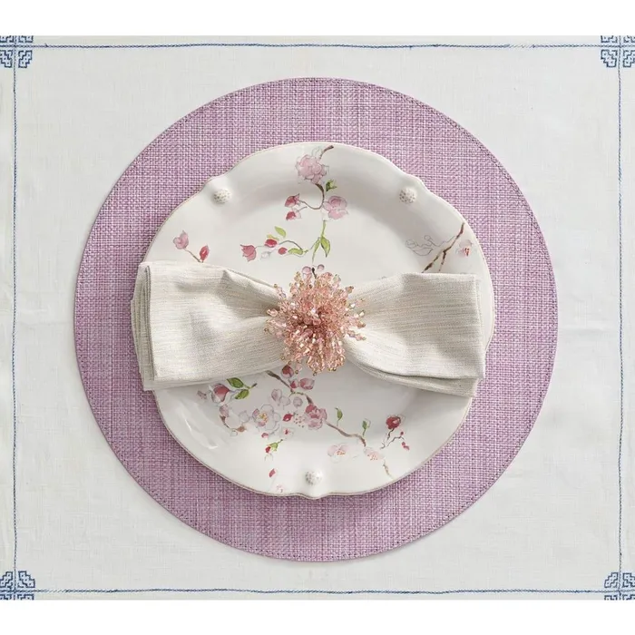 Kim Seybert Rings Kim Seybert Brilliant Napkin Ring in Blush Acrylic 275 x 25 x 25 Kim Seybert Rings Kim Seybert Brilliant Napkin Ring in Blush Acrylic 275 x 25 x 25
