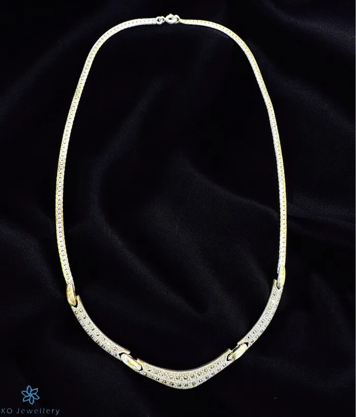 Marcasite Necklaces The Akshiti Silver Marcasite Necklace