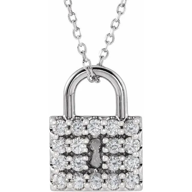 Natural Earth Mined Diamond Lock Pendant 090 Carats F Vs1 Jewelry GB Necklaces Natural Earth Mined Diamond Lock Pendant 090 Carats F Vs1 Jewelry GB Necklaces