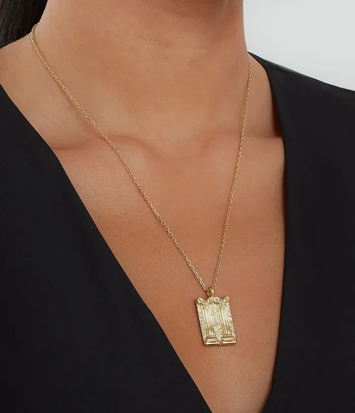 Necklaces David Webb Workshop Gemini Zodiac Pendant Necklace Diamonds
