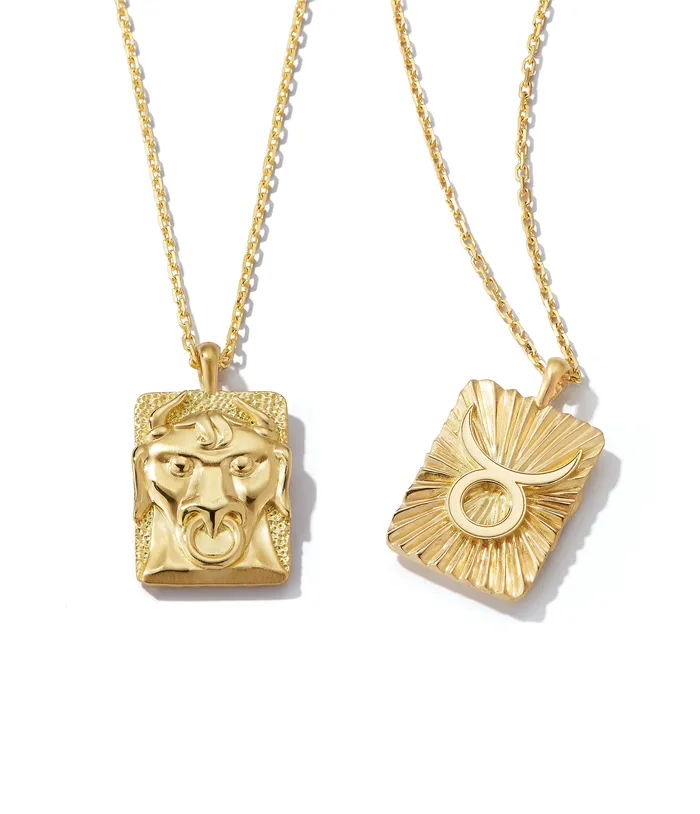 Necklaces David Webb Workshop Taurus Zodiac Pendant Necklace