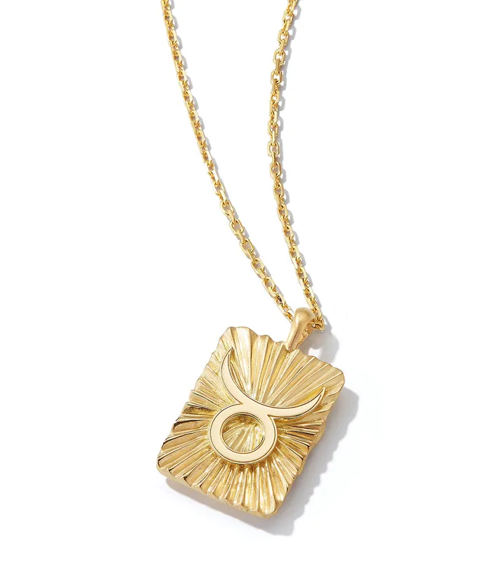 Necklaces David Webb Workshop Taurus Zodiac Pendant Necklace