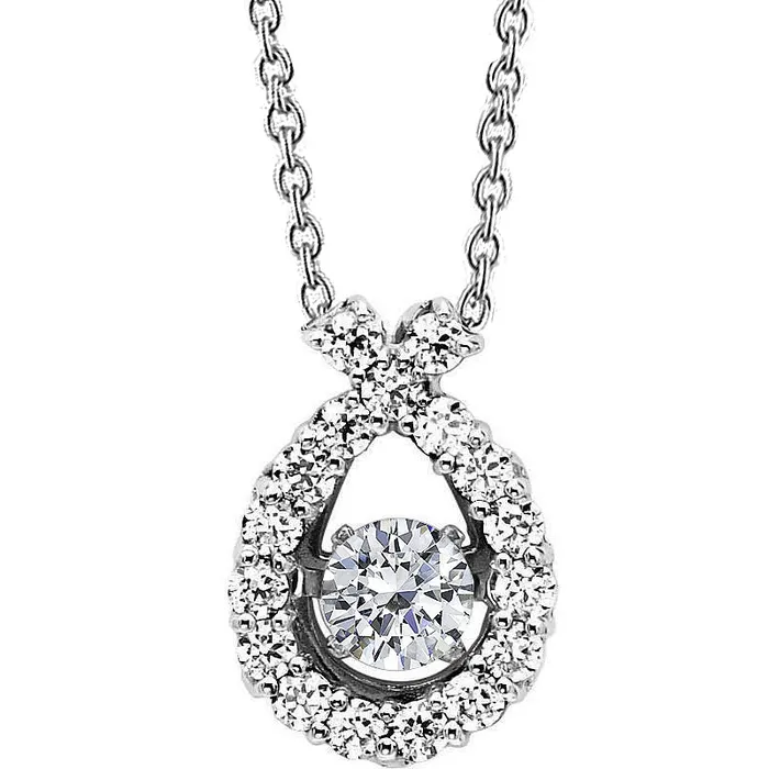 Necklaces GB 65 Carats Round Natural Earth Mined Diamond Pendant White Gold 14K Prong Set Necklaces GB 65 Carats Round Natural Earth Mined Diamond Pendant White Gold 14K Prong Set