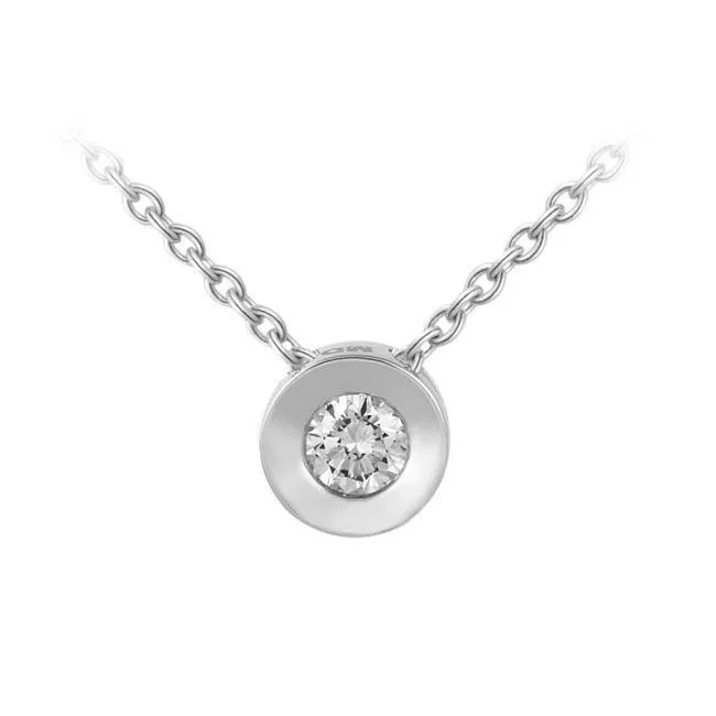 Necklaces GB Brilliant Cut Solitaire Natural Earth Mined Diamond Necklace Pendant 075 Carat WG 14K Necklaces GB Brilliant Cut Solitaire Natural Earth Mined Diamond Necklace Pendant 075 Carat WG 14K