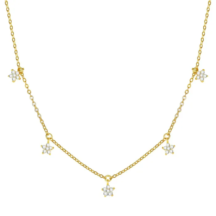 Necklaces Hey Happiness Bloom Charm Necklace Sterling Silver