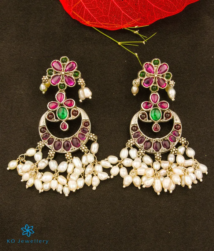 Necklaces Silversmith The Pranaya Silver Guttapusalu Necklace Long