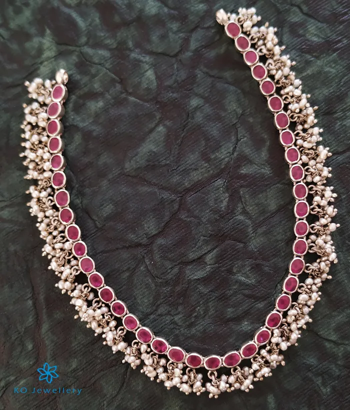 Necklaces Silversmith The Vidvat Silver Necklace RedOxidised