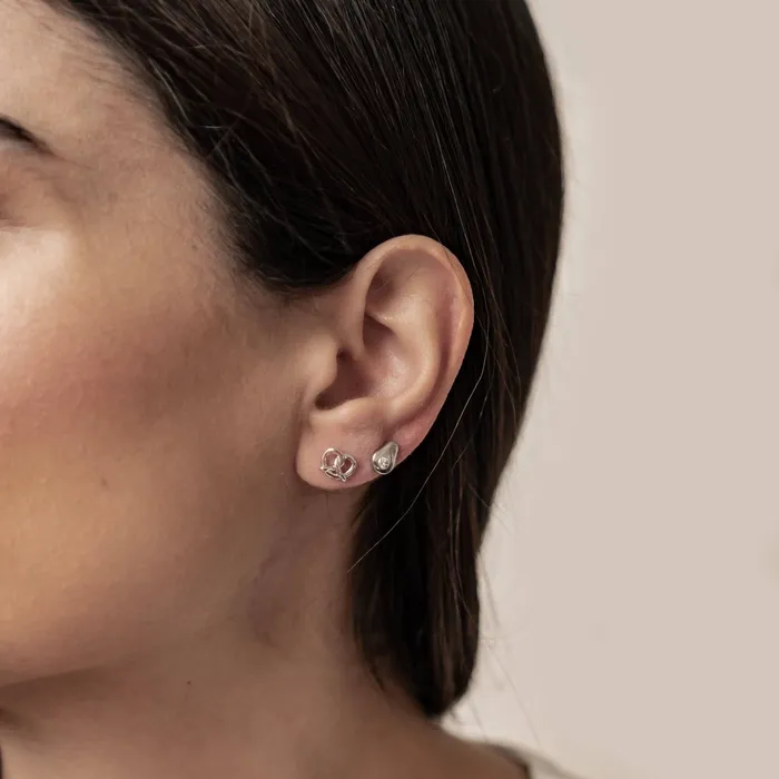 Pretzel and Avocado Stud Earring Set Hey Happiness Earrings Pretzel and Avocado Stud Earring Set Hey Happiness Earrings