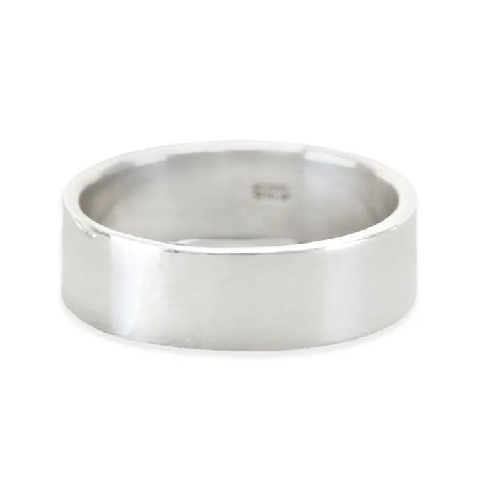 PSV Rings Sterling Silver Ring Stamping Blank 6mm Wide SIZE 10