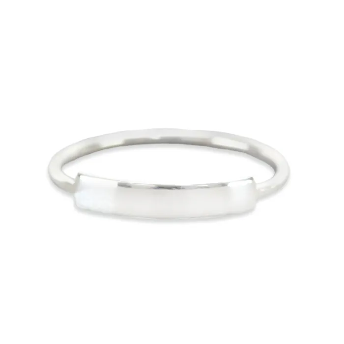 PSV Rings Sterling Silver Thin Tab Ring Stamping Blank SIZE 6