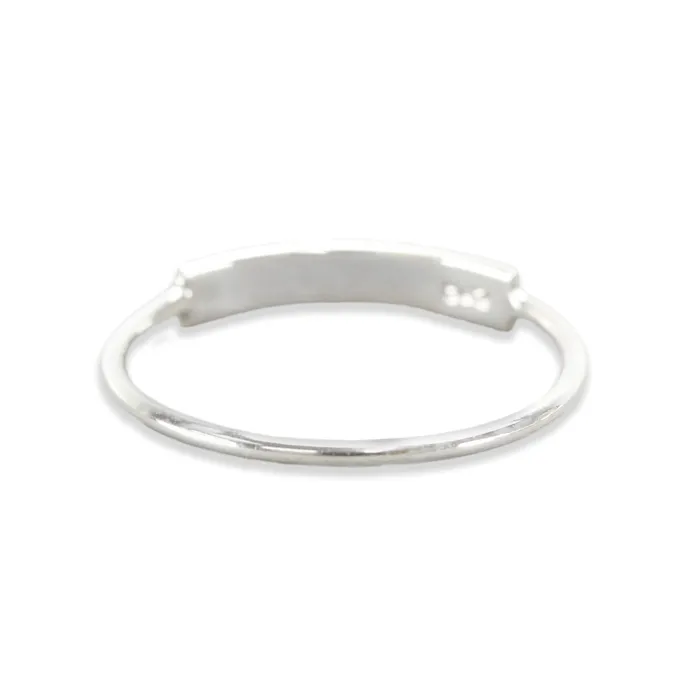 PSV Rings Sterling Silver Thin Tab Ring Stamping Blank SIZE 6