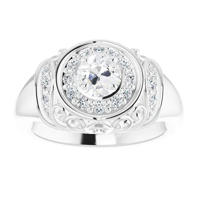 Rings Antique Style Round Old Cut Natural Earth Mined Diamond Ring Thick Shank 275 Carats HarryChadEntcom Rings Antique Style Round Old Cut Natural Earth Mined Diamond Ring Thick Shank 275 Carats HarryChadEntcom
