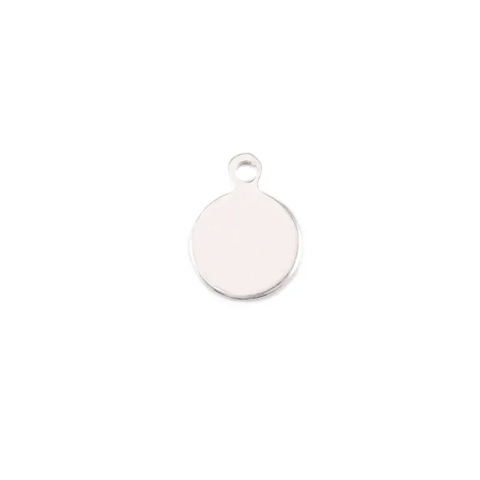 Rings AP Sterling Silver Round Disc Circle with Top Loop 74mm 29 24 Gauge Pack of 5