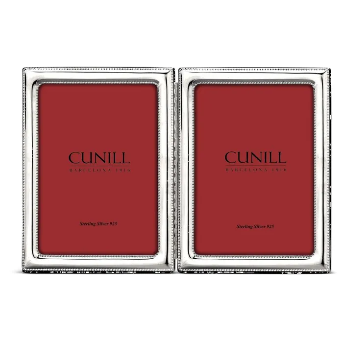 Rings Cunill Cunill 925 Sterling Pearls Hinged Double 4x6 Picture Frame