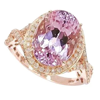 Rings Fancy Gold Kunzite Gem Ring GB