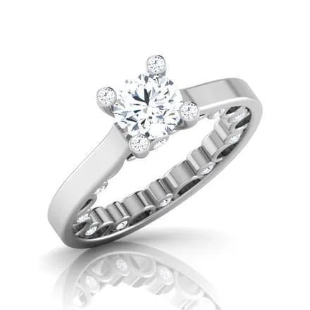 Rings GB 320 Carats Round Brilliant Cut Natural Earth Mined Diamond Ring White Gold 14K Rings GB 320 Carats Round Brilliant Cut Natural Earth Mined Diamond Ring White Gold 14K