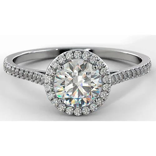 Rings GB Natural Earth Mined Diamond Engagement Ring Halo 275 Carats Women Jewelry Rings GB Natural Earth Mined Diamond Engagement Ring Halo 275 Carats Women Jewelry