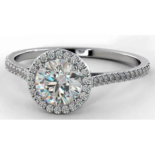 Rings GB Natural Earth Mined Diamond Engagement Ring Halo 275 Carats Women Jewelry Rings GB Natural Earth Mined Diamond Engagement Ring Halo 275 Carats Women Jewelry