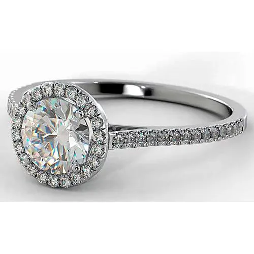 Rings GB Natural Earth Mined Diamond Engagement Ring Halo 275 Carats Women Jewelry Rings GB Natural Earth Mined Diamond Engagement Ring Halo 275 Carats Women Jewelry