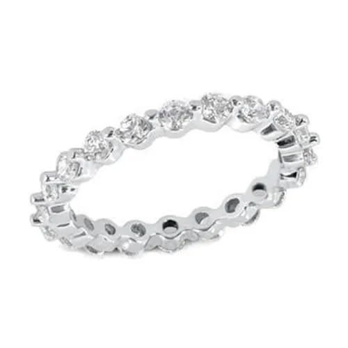 Rings GB White Gold 14K Jewelry Round Cut 1 Ct Natural Earth Mined Diamond Engagement Band Ring Rings GB White Gold 14K Jewelry Round Cut 1 Ct Natural Earth Mined Diamond Engagement Band Ring
