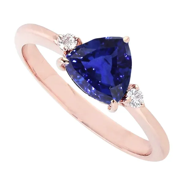 Rings HarryChadEntcom Rose Gold 3 Stone Trillion Sapphire Round Natural Earth Mined Diamond Ring 175 Carats Rings HarryChadEntcom Rose Gold 3 Stone Trillion Sapphire Round Natural Earth Mined Diamond Ring 175 Carats