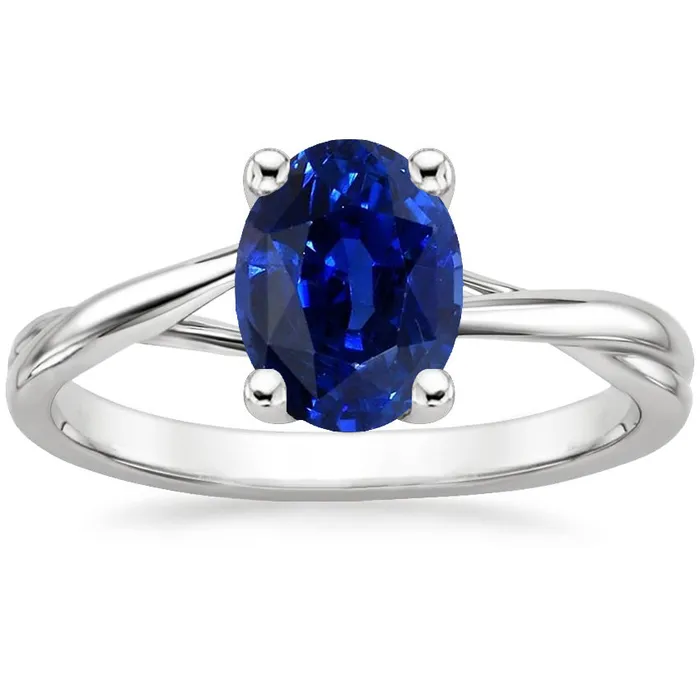Rings HarryChadEntcom Solitaire Ceylon Sapphire Ring Oval Cut Prong Set 3 Carats Rings HarryChadEntcom Solitaire Ceylon Sapphire Ring Oval Cut Prong Set 3 Carats