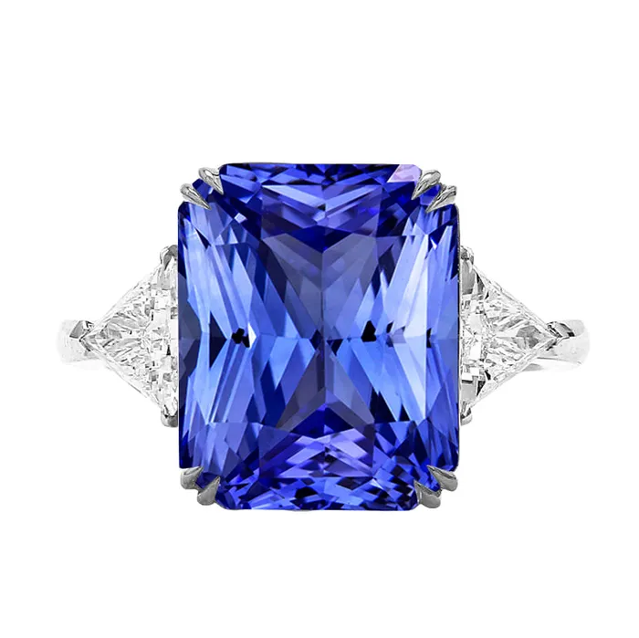 Rings HarryChadEntcom Three Stone Radiant Sapphire Trillion Natural Earth Mined Diamond Ring 550 Carats Rings HarryChadEntcom Three Stone Radiant Sapphire Trillion Natural Earth Mined Diamond Ring 550 Carats