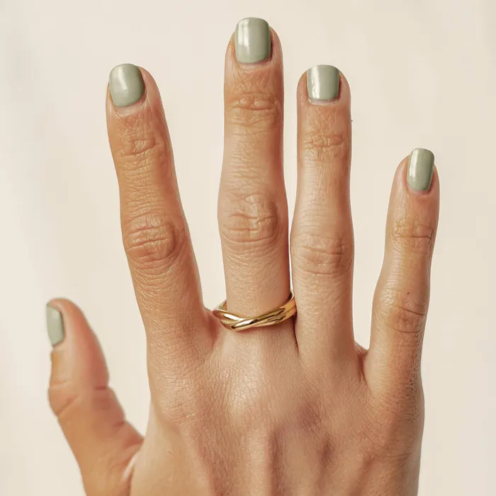 Rings Hey Happiness Criss Cross Ring Stainless Steel