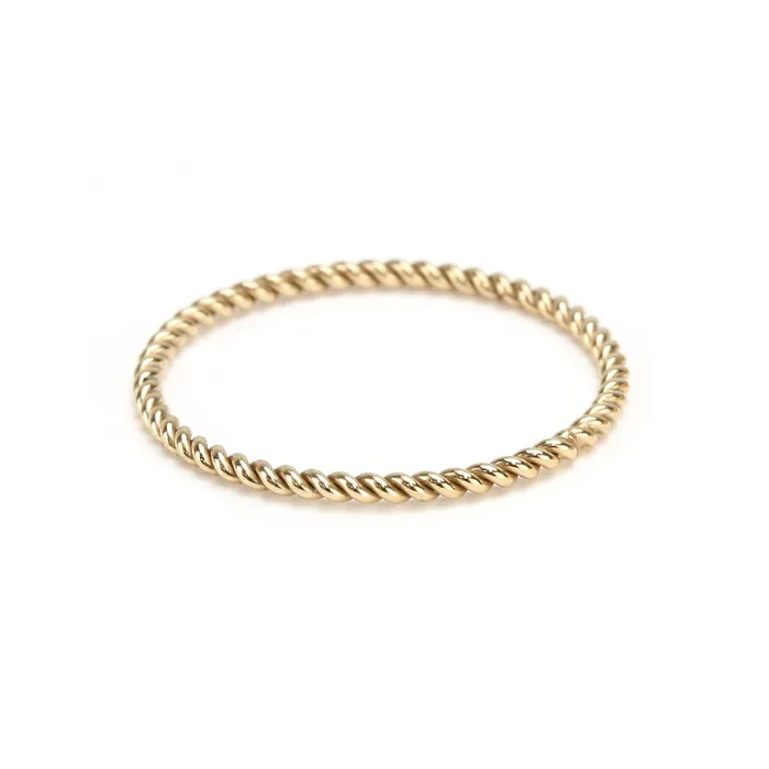 Rings KS Gold Filled Twisted Stacking Ring SIZE 6