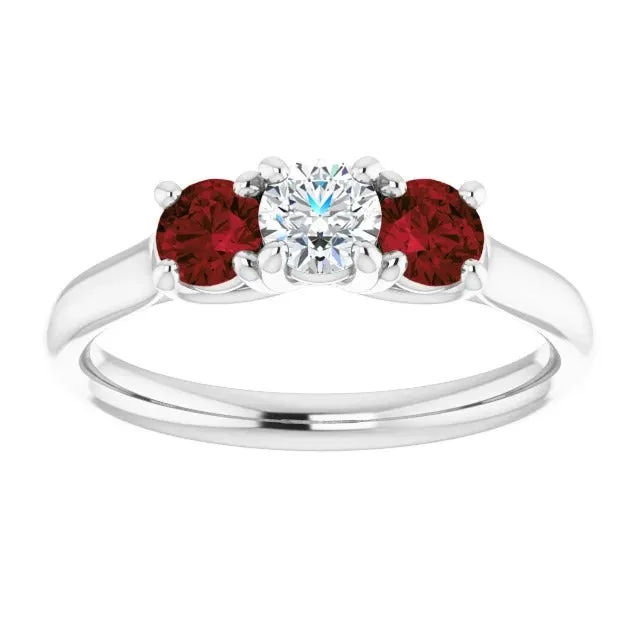Rings Round Natural Earth Mined Diamond Ruby Stone Ring 240 Carats White Gold 14K Jewelry GB Rings Round Natural Earth Mined Diamond Ruby Stone Ring 240 Carats White Gold 14K Jewelry GB