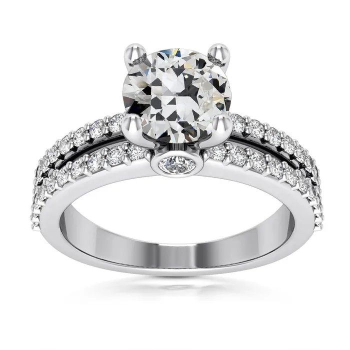 Rings Round Old Miner Real Natural Earth Mined Diamond Wedding Ring 4 Prong Set 6 Carats Gold HarryChadEntcom Rings Round Old Miner Real Natural Earth Mined Diamond Wedding Ring 4 Prong Set 6 Carats Gold HarryChadEntcom