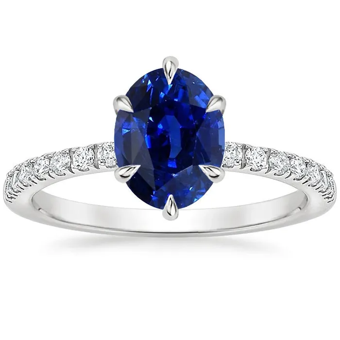 Rings Solitaire Sapphire Ring Oval With Round Natural Earth Mined Diamond Accents 475 Carats HarryChadEntcom Rings Solitaire Sapphire Ring Oval With Round Natural Earth Mined Diamond Accents 475 Carats HarryChadEntcom