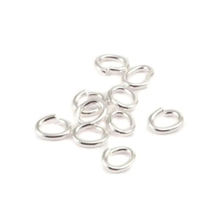 Rings Sterling Silver 29mm x 41mm ID 18 Gauge Oval Jump Ring Pack of 10 RG