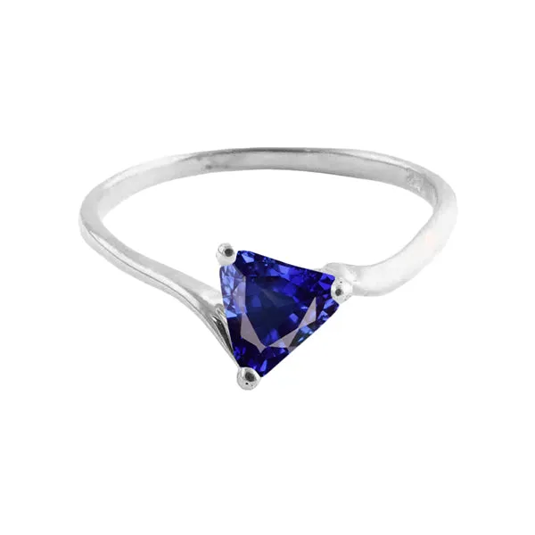 Rings Trillion Solitaire Engagement Ring Deep Blue Sapphire 1 Carat HarryChadEntcom Rings Trillion Solitaire Engagement Ring Deep Blue Sapphire 1 Carat HarryChadEntcom