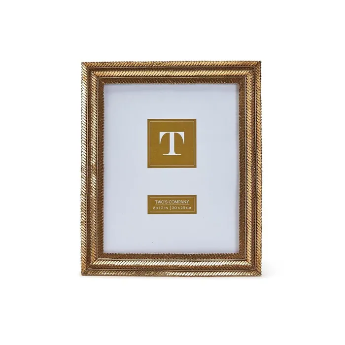 Rings Twos Company Gold Fern 8X10 Photo Frame Twos Company
