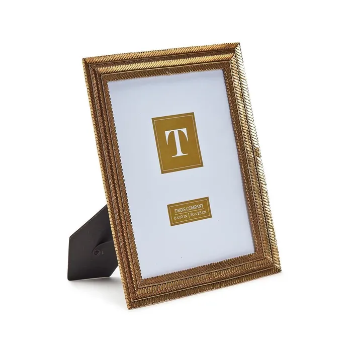 Rings Twos Company Gold Fern 8X10 Photo Frame Twos Company