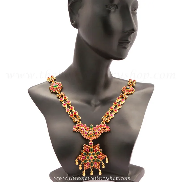 Silversmith Necklaces The Apratim Silver Kempu Necklace
