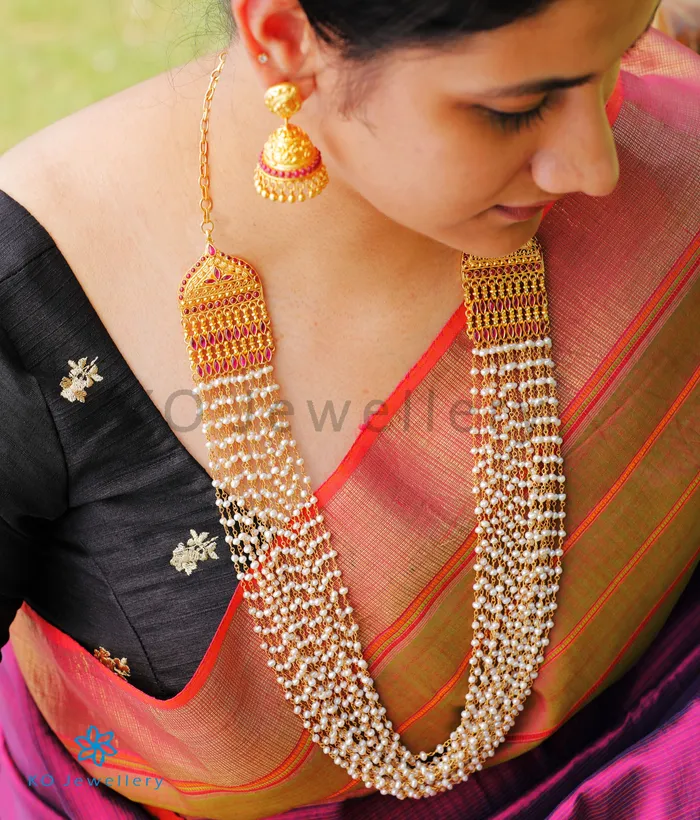 Silversmith Necklaces The Katha Silver Layered Pearl Necklace