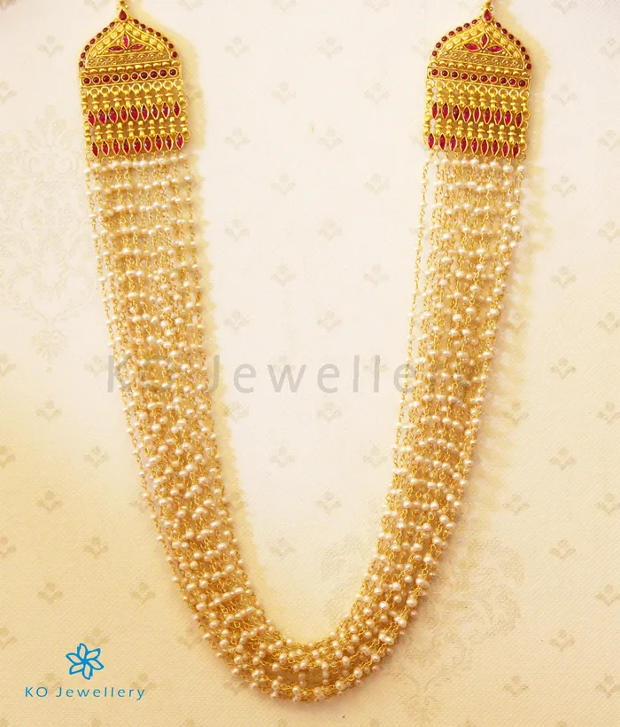 Silversmith Necklaces The Katha Silver Layered Pearl Necklace