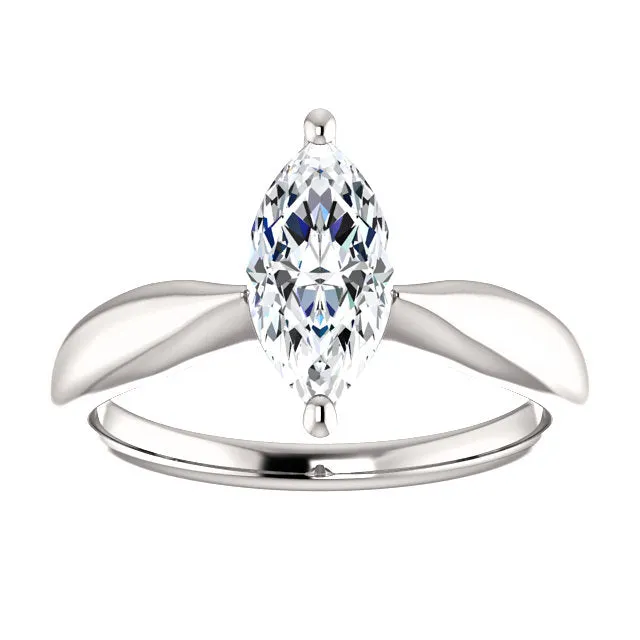 Solitaire Marquise Natural Earth Mined Diamond Ring 250 Carats GB Rings Solitaire Marquise Natural Earth Mined Diamond Ring 250 Carats GB Rings