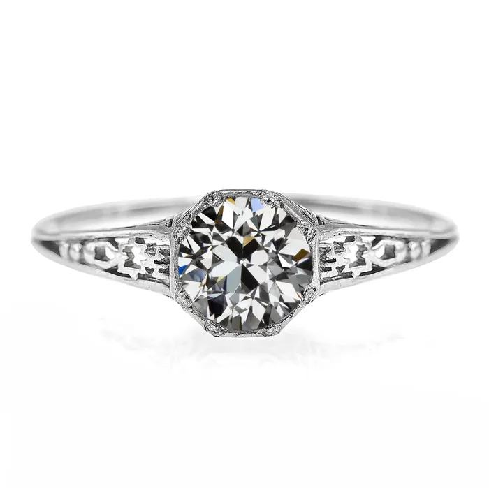 Solitaire Ring Round Old Mine Cut Real Natural Earth Mined Diamond Antique Style 2 Carats HarryChadEntcom Rings Solitaire Ring Round Old Mine Cut Real Natural Earth Mined Diamond Antique Style 2 Carats HarryChadEntcom Rings