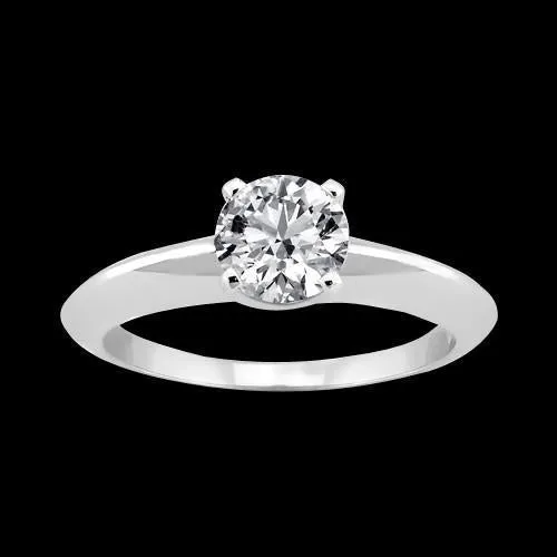 Sparkling Round Natural Earth Mined Diamond Solitaire Ring 150 Carats GB Rings Sparkling Round Natural Earth Mined Diamond Solitaire Ring 150 Carats GB Rings